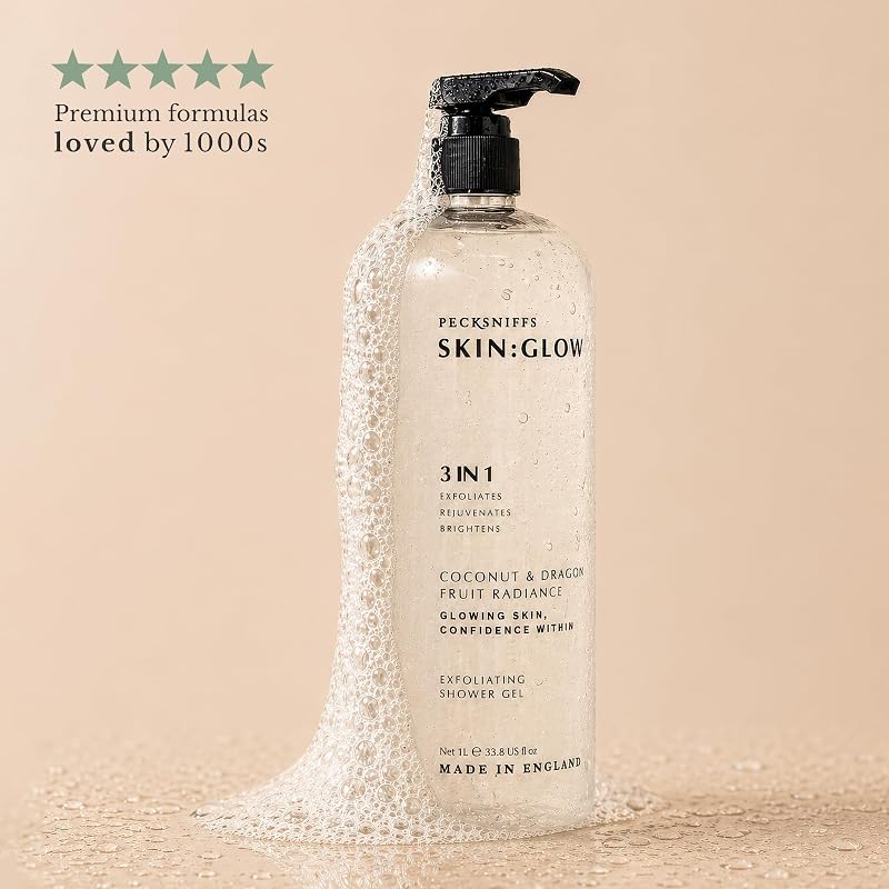 Pecksniff's Coconut & Dragon Fruit Radiance Exfoliating Shower Gel 1000 ml (+1 Fl Oz) Variation