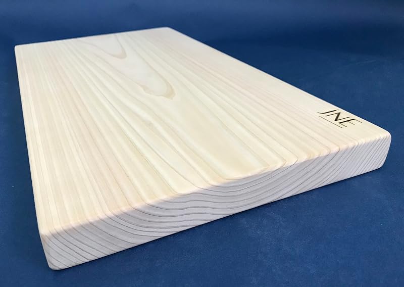 Hinoki Cypress Cutting Board 17.3" x 9.5" x 1" - Reversible, No Joint, Solid One-Piece
