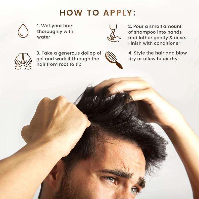 Scalp Rescue Styling Gel 8.8 Fl Oz - Organic, Alcohol-Free, Humidity Resistant