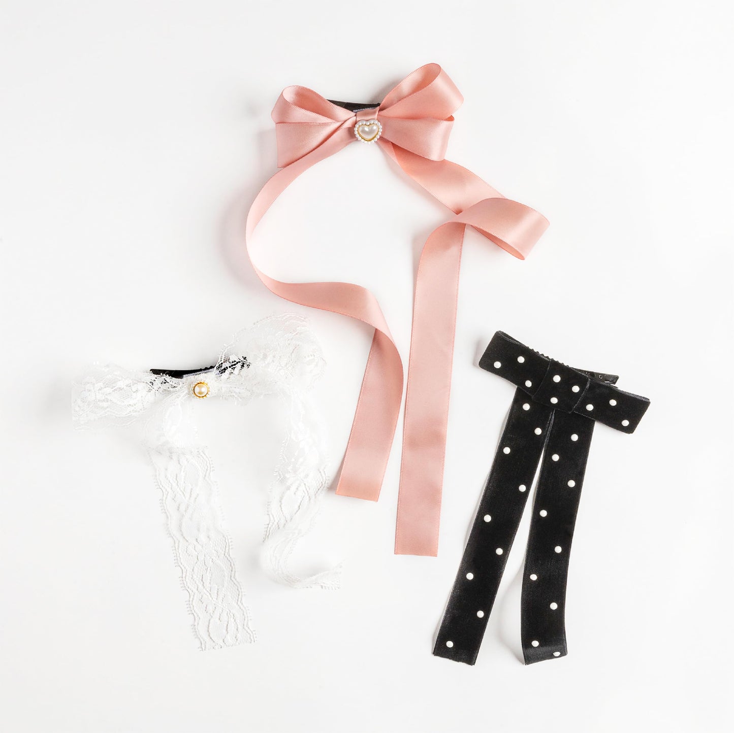 Loveté Hair Bow Tying Set - Prima Ballerina (3 Pack) – Premium DIY Coquette Fashion Accessories for Kids & Tween Girls Ages 6-12