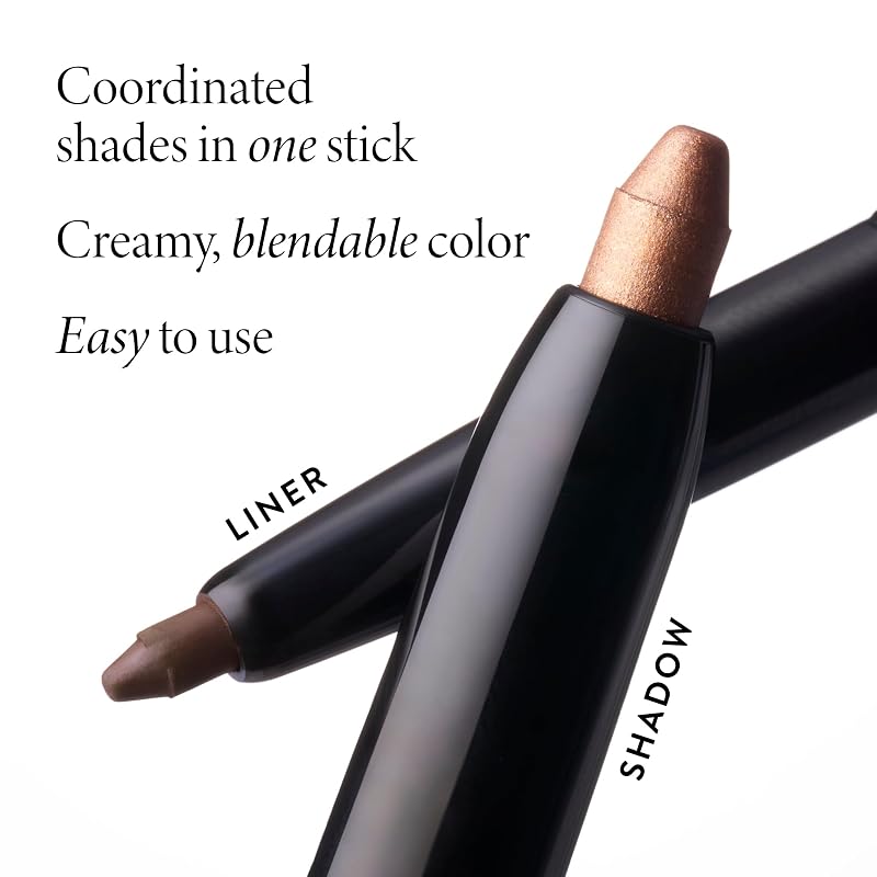Swipe-n-Line Eyeshadow & Eyeliner Dual Ended - Toasted Brown & Chestnut (Variation: Natural)