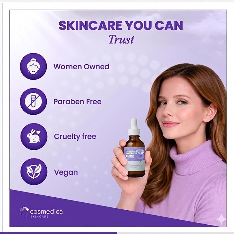 Peptide Serum with Matrixyl 3000 & Hyaluronic Acid – 2oz, Anti-Aging Facial Serum