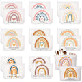 Sieral 20 Pcs Rainbow Canvas Makeup Bags Zipper Gift Set – Variation: Rainbow