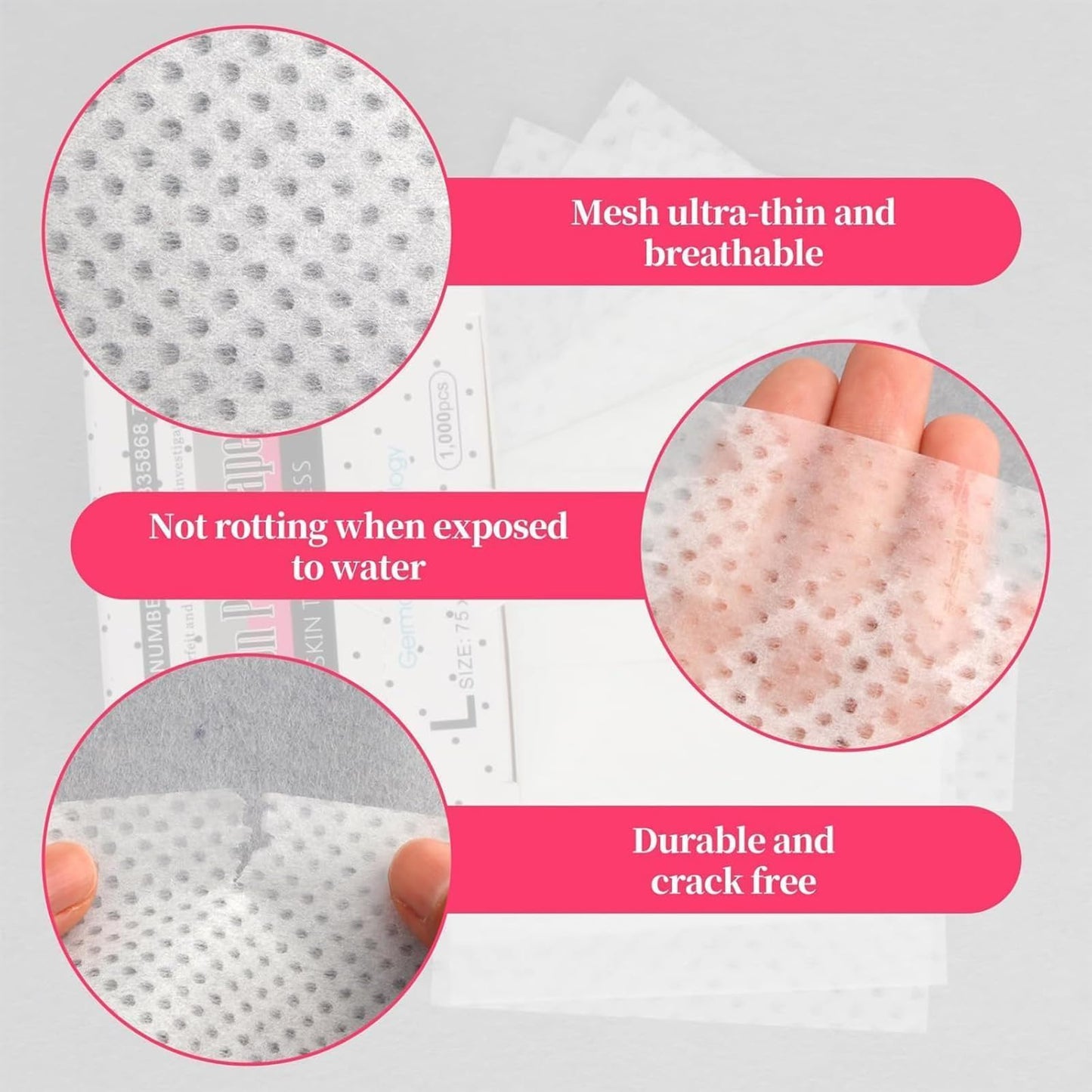 1000PCS Hair Perm Papers, Disposable Perms Papers and end Papers for Hair Perm Cotton, High Temperature Resistant Hair Curling Perm Papers for Hairs