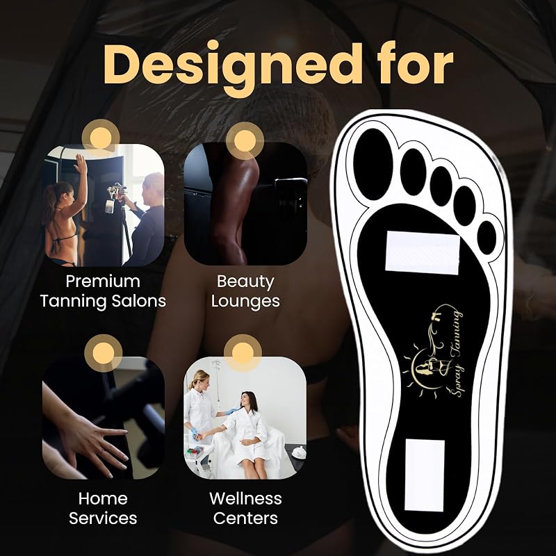 Disposable Spray Tan Feet Pads 120 Pairs – Hygienic Self-Adhesive Protectors for Salons & Home