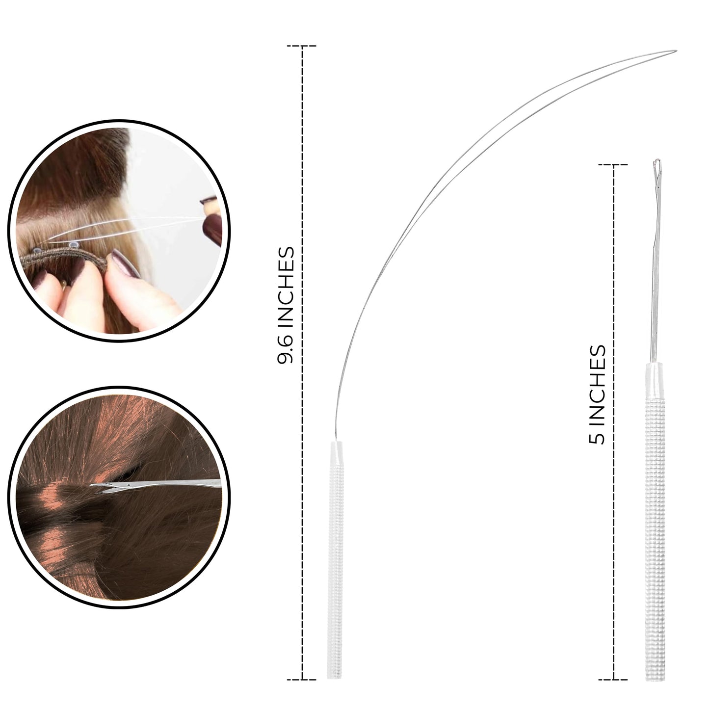 SIVOTE Professional Hair Extension Tools Kit Stainless Steel, Microlink & Itip Extensions Tool Kit, Silver