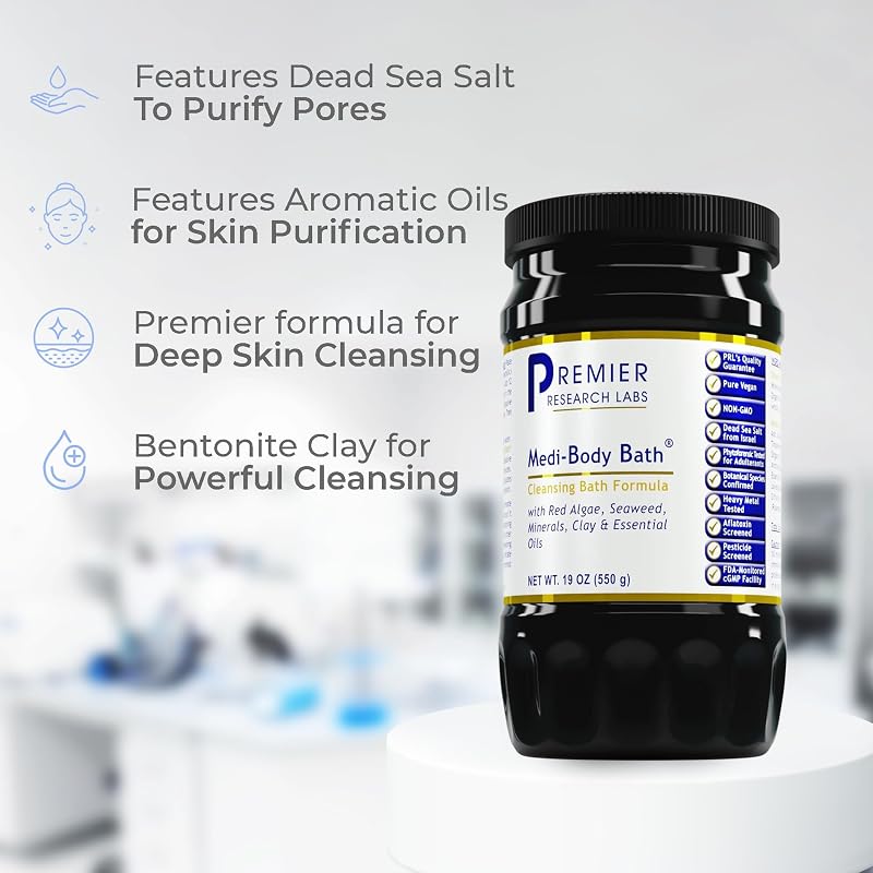 Medi-Body Bath Salt Soak with Dead Sea Salt, Clay & Mineral Oils - 19 oz (Variation: 19 Ounce Pack of 1)