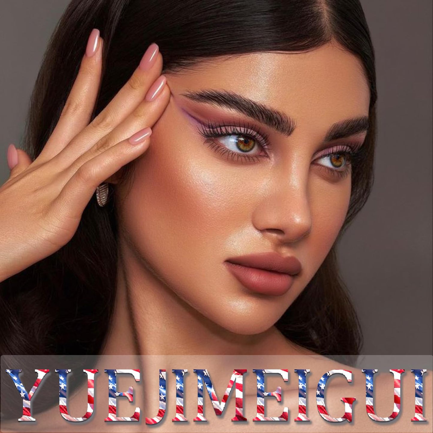 24Pcs Independence Day Gradient Press on Nails Medium Square 4th of July Glitter Stars Fake Nails patriotic Design False Nails Full Cover Stick on Nails Memorial Day Nails for Women Nail Decoration