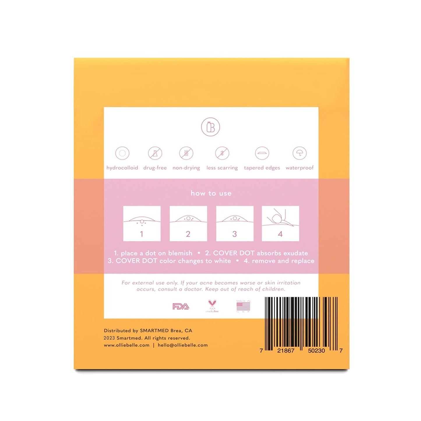 Hydrocolloid Acne Treatment Dots (120 Count) | Clear Waterproof Blemish Patches
