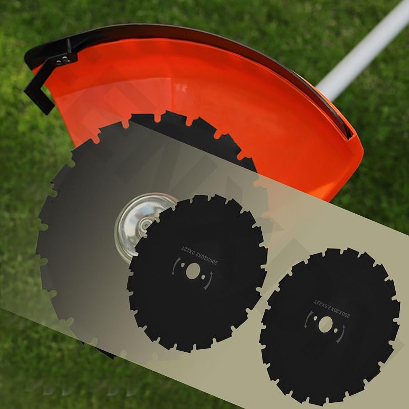 8-Inch Brush Cutter Blade, 22-Tooth, 20mm Bore for Echo SRM-210 SRM-225 SRM-230 SRM-260 SRM-280 SRM-311 SRM-340 SRM-400 SRM-410 – 2 Pack