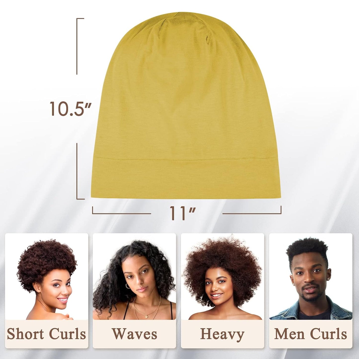 100% Silk Dreadlock Cap & Bonnet for Sleeping - Extra Large Hair Cover for Men & Women