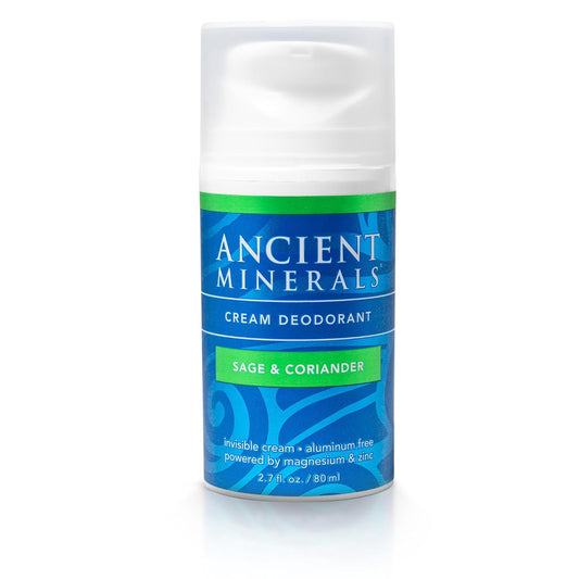 Natural Deodorant Cream - Eucalyptus & Mint, Aluminum-Free, Vegan, 2 oz for Sensitive Skin