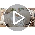 MooMee King Striped Washed Cotton Linen-Like Bed Sheet Set - Wide White & Tannish Grey