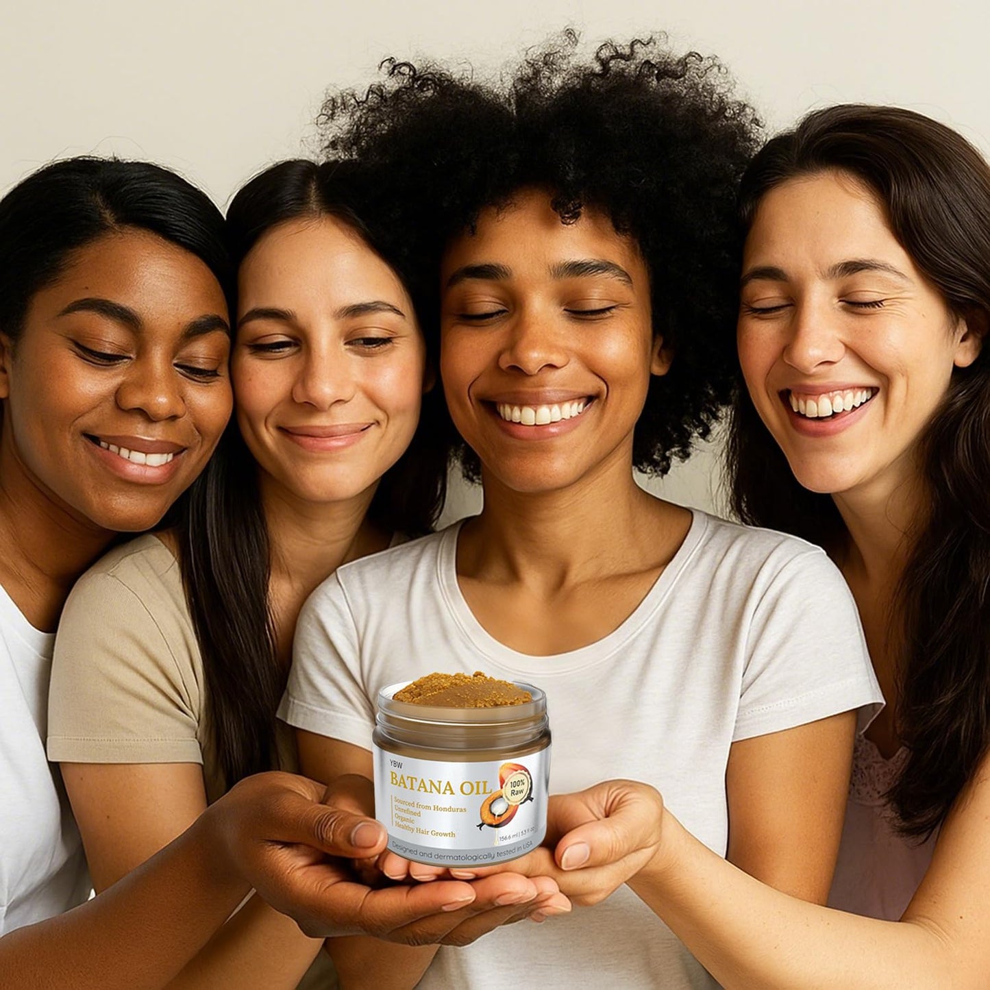 YBW Batana Oil for Hair Growth Dr. Sebi Organic, Natural, Pure and 100% Raw Batana Oil Paste from Honduras - Botana Enhances Hair Thickness, Prevents Loss for Men and Women
