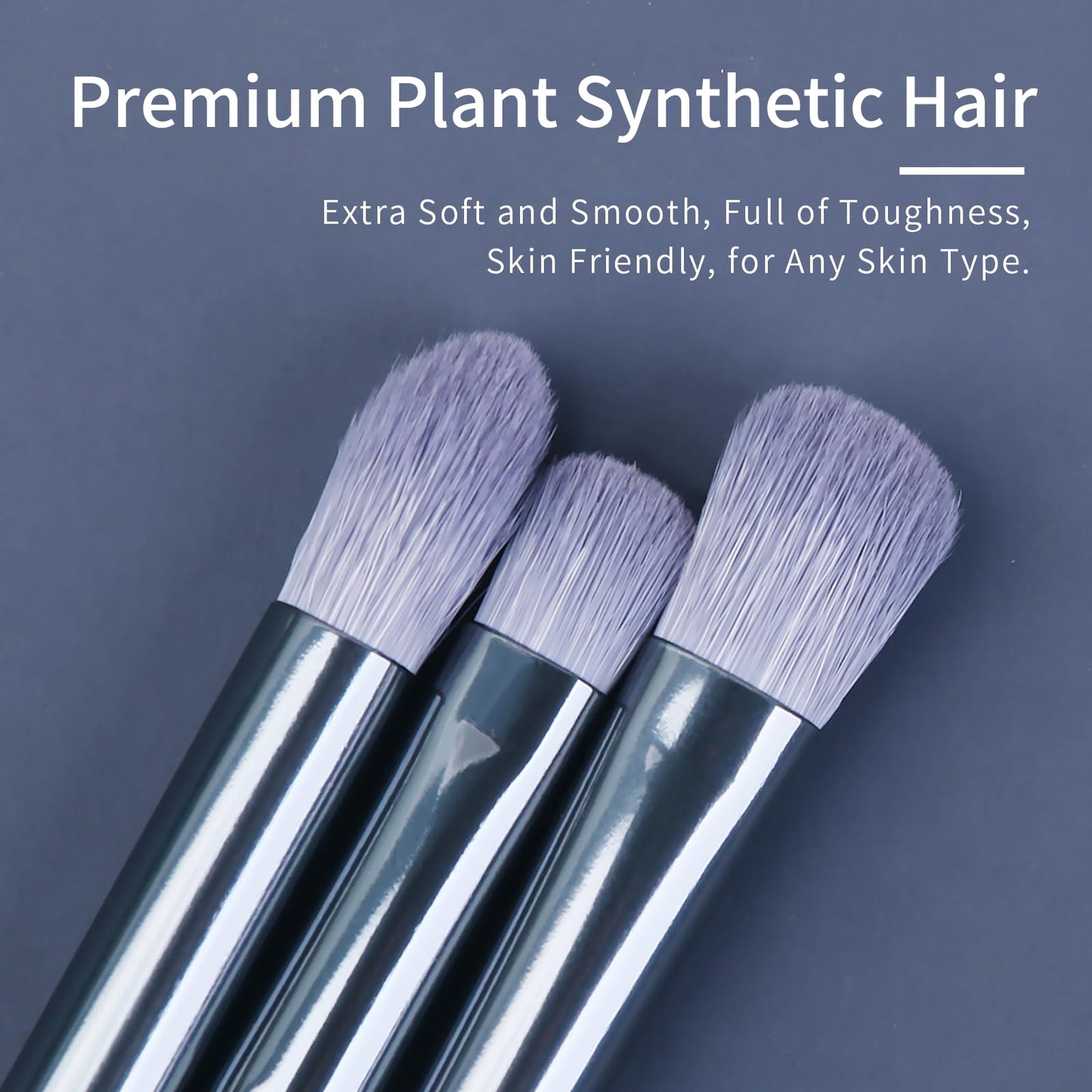 ENZO KEN Sapphire Blue Eye Shadow Brush Set, Diamond Eyeshadow Brushes Set, Small Nose Contour Brush, Glitter Eyeshadow Brush, Eyeshadow Blending Brush, Colorful Eye Makeup Brushes Set Professional.