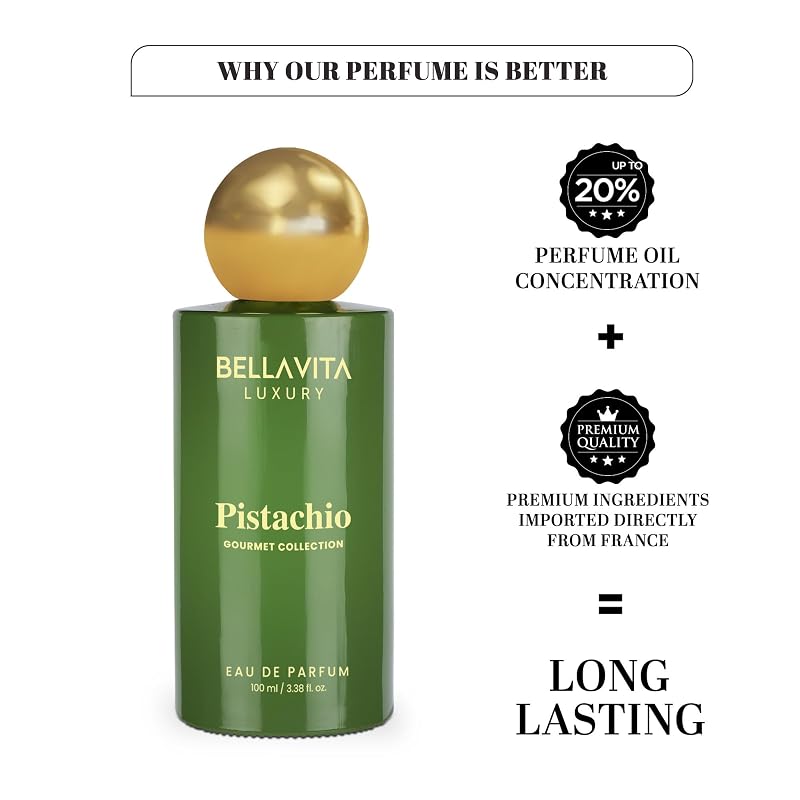 Pistachio Eau De Parfum - Unisex 100 ml | Gourmet Collection, Jasmine, Cotton Candy
