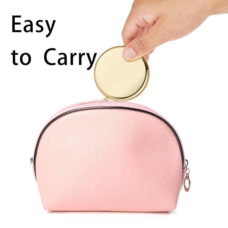 Compact Mirror, 2-Sided 1X/2X Folding Pocket Mirror - Gold, 12 Pack (Variation: Gold+12)