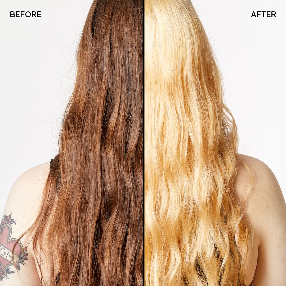 Overtone The Bleach 30 Volume Hair Lightening Kit - Professional-Grade, Vegan & Cruelty-Free Bleach with Squalene, Hydrating Ingredients & Built-In Toning- Lifts Up to 7 Levels for Vibrant, Even Color