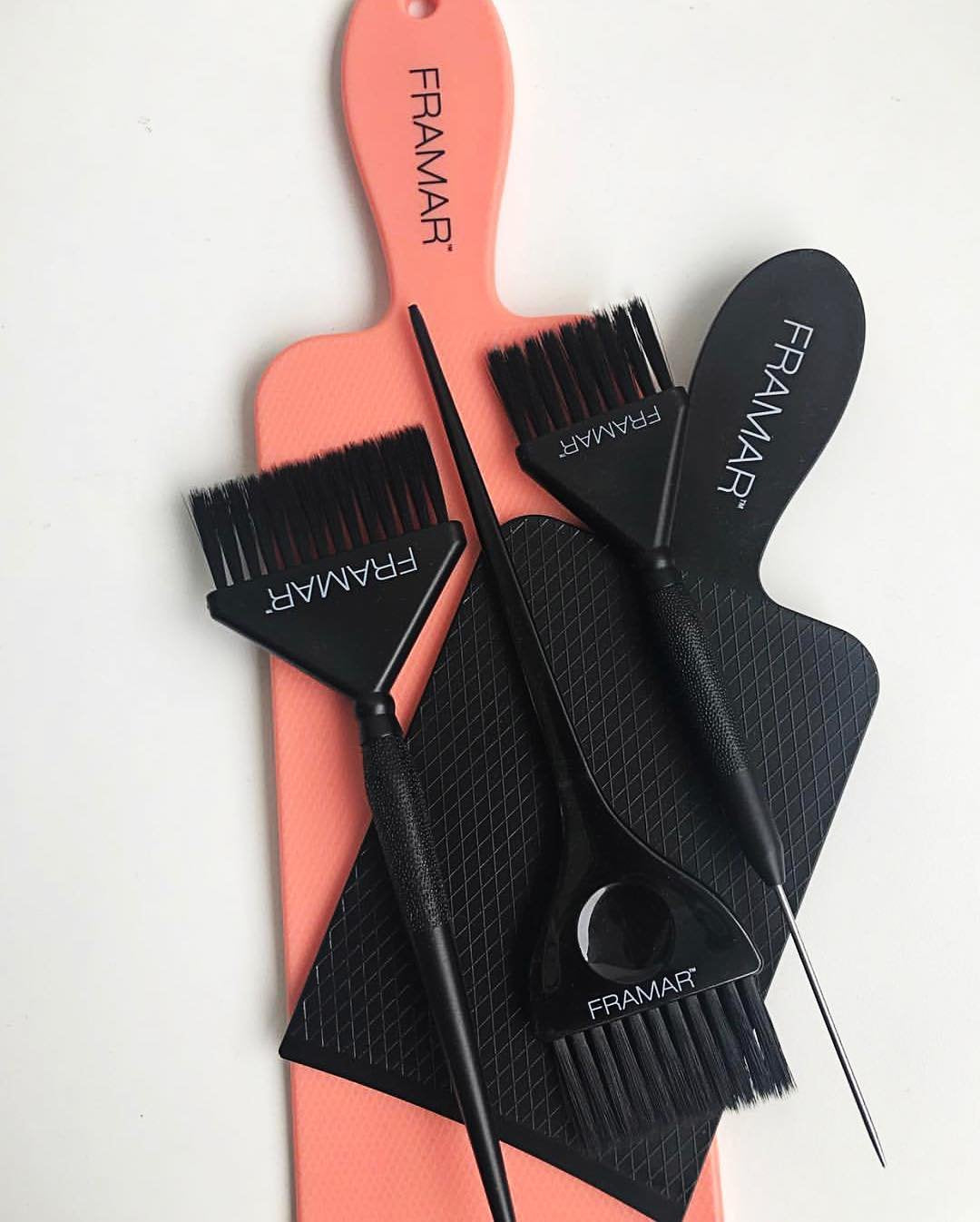 FRAMAR Balayage Board and Paddle Set - Long and Short Foil Board For Highlights, Highlighting Board, Balayage Hair Dye Kit, Hair Salon Supplies, For Enhanced Precision - 2 Pack