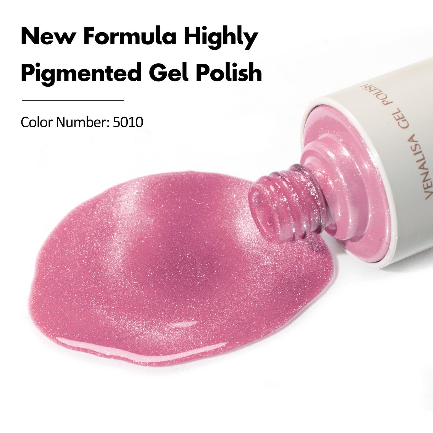 VENALISA Cat Eye Gel Nail Polish 1 Pcs 10ML Shimmer Pink Glitter Magnetic Gel Polish Soak Off Salon Manicure DIY at Home Nail Art For Girls Women