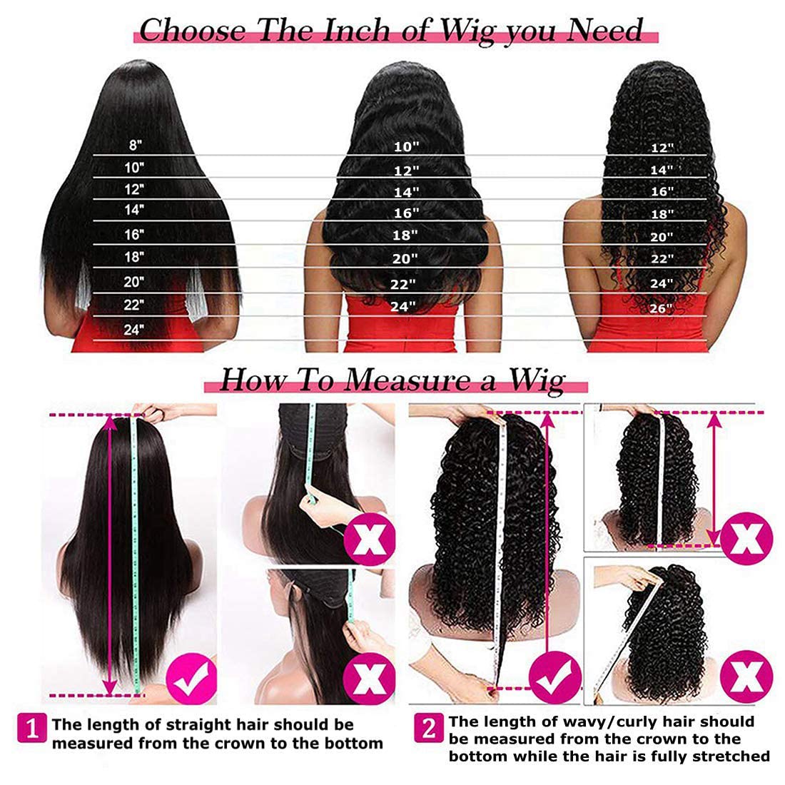 Youngirl Deep Wave Headband Wig Human Hair 12 Inch Curly Headband Wigs for Black Women Human Hair Glueless None Lace Front Wigs Brazilian Virgin Hair Wig Machine Made 150% Density Natural Black Color
