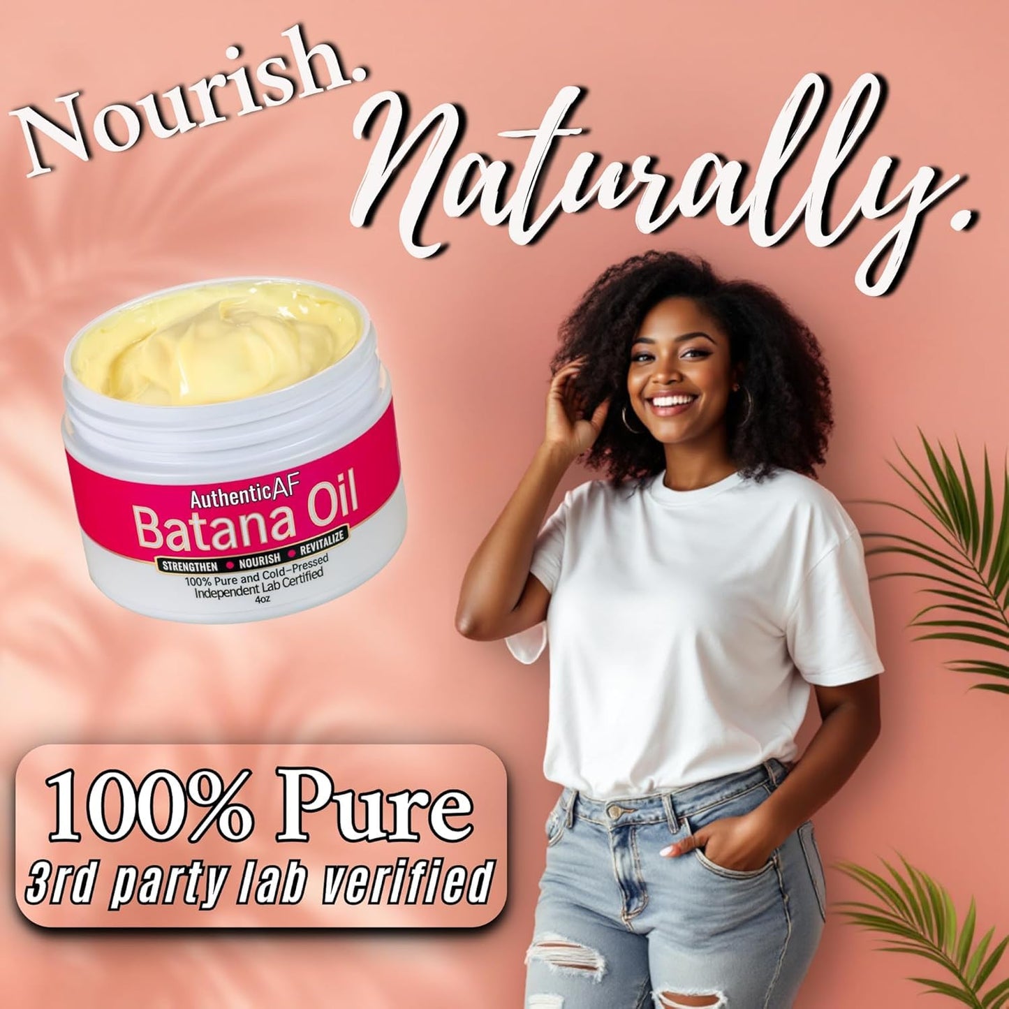 LIV Authentic 100% Raw Batana Oil for Hair Growth - Pure Moisturizing from Honduras, Repairs Split Ends, Strengthens Roots, Botana Aceite De Pure