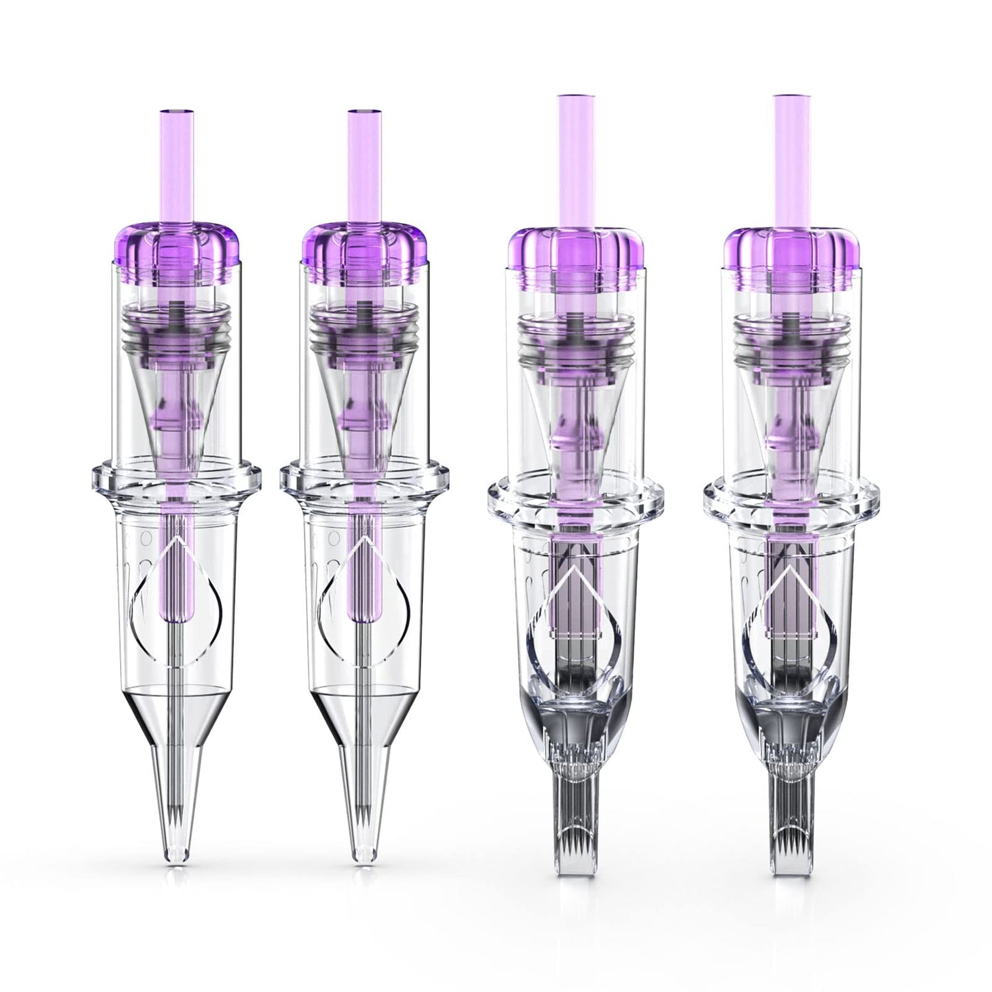 Wormhole Tattoo Cartridge Needles, 20pcs Mixed Sizes 3RL 5RL 5RM 7RM Disposable Tattoo Needles Cartridge Round Liner Shader Magnum for Cartridge Tattoo Pen Machine Permanent Makeup Tattoo Supplies