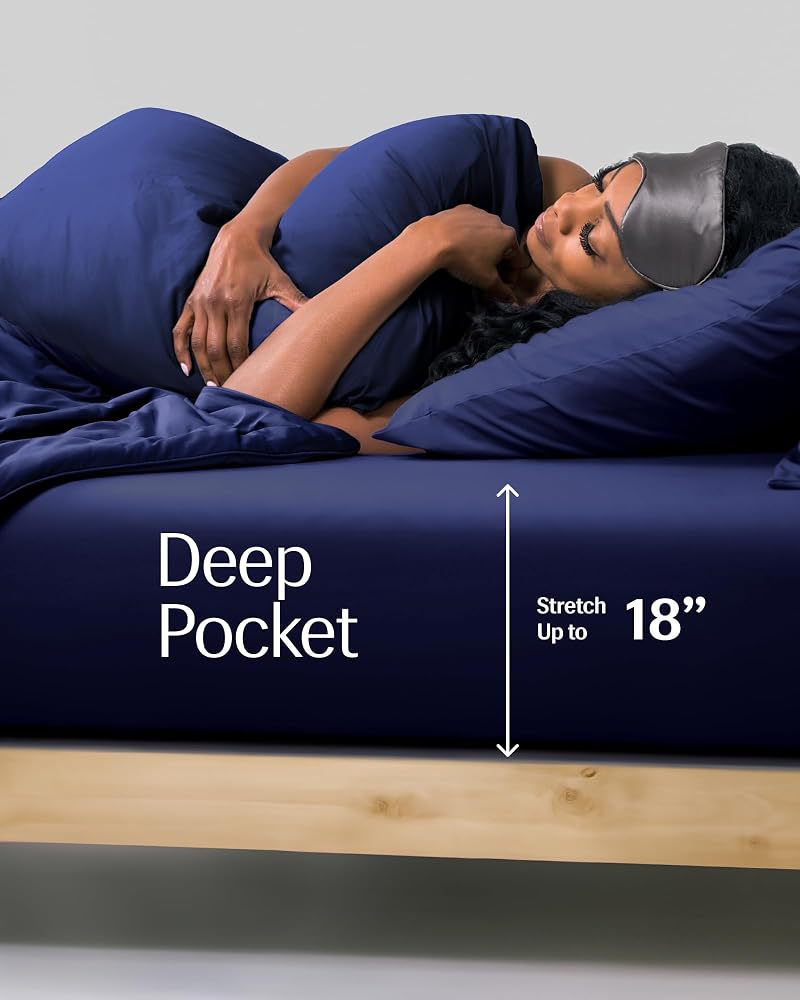 REST Evercool+ Cooling Fitted Sheet - Full (Midnight Blue)