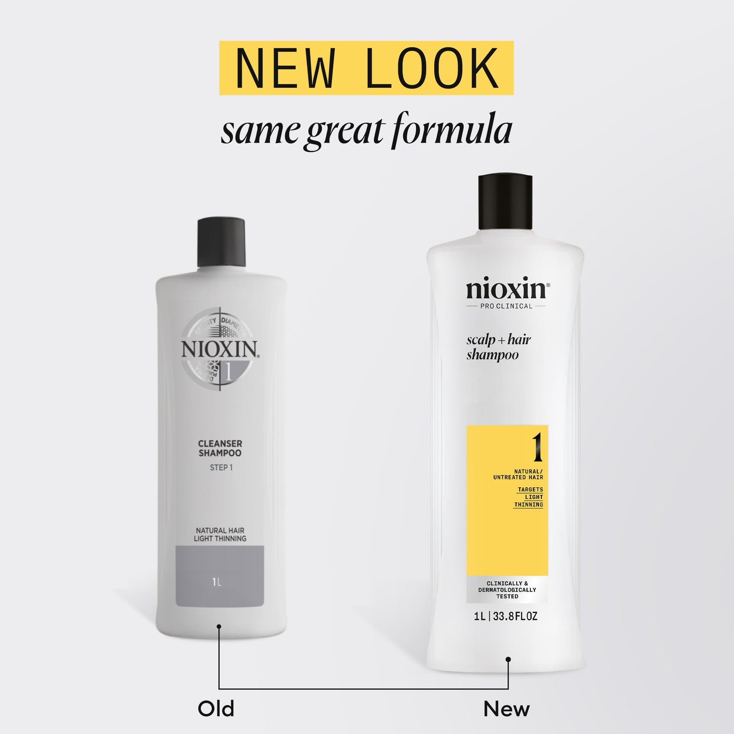 Nioxin Scalp + Hair Thickening System 1 Shampoo| For Natural or Untreated Hair with Light Thinning| With Niacinamide and Biotin| 33.8 Fl oz.