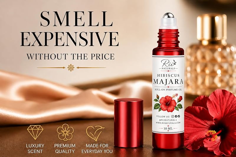 Hibiscus Majara Roll-On Perfume Oil 10ML - Long-Lasting Fragrance for Men & Women
