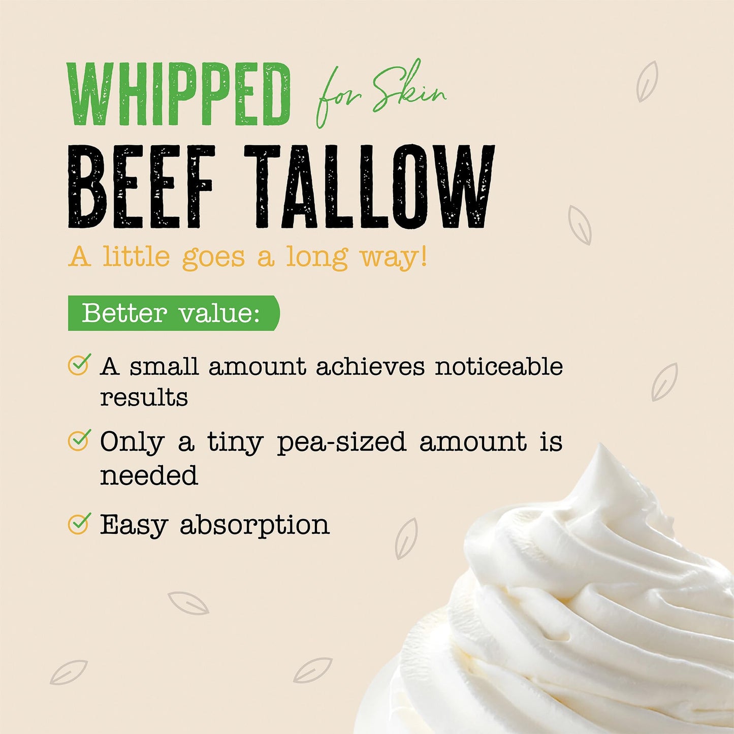 Going Batanas Grass Fed Beef Tallow for Face & Skin (2.6oz) - Hand Made Whipped Tallow Face & Body Moisturizer - Made in USA