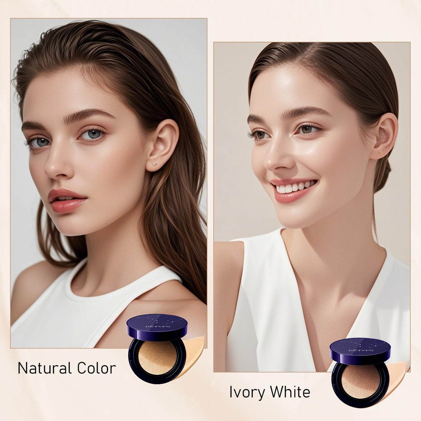 Evanesce Soft Matte Cream Concealer, Waterproof Foundation, Full Coverage, Hydrating Long-Lasting Concealer for All Skin Type (Natural)