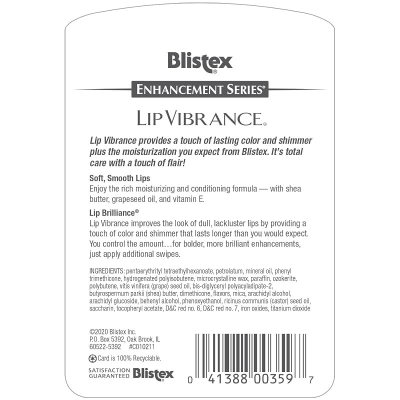 Blistex Lip Vibrance Lip Protectant SPF 0.13 oz – 8 Pack