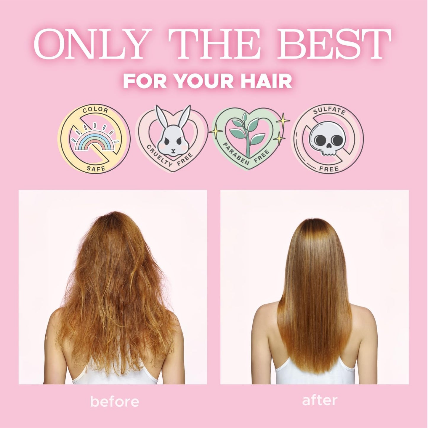 Luseta Glossy Pearl Leave in Conditioner Moisturize and Hydrate Hair Add Shine Repair Damaged Hair Reducing Dryness Sulfate Free for Women and Men 8.5oz