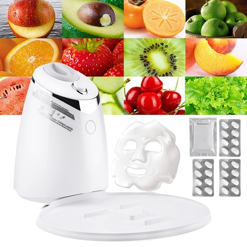 Face Mask Maker Facial Mask Machine with 32 Counts Collagen Pills Make Your Own Face Mask Kit Home Automatic DIY Face Mask Maker Machine, Face Mask Maker Kit, Facial Cream Maker Gifts for Women
