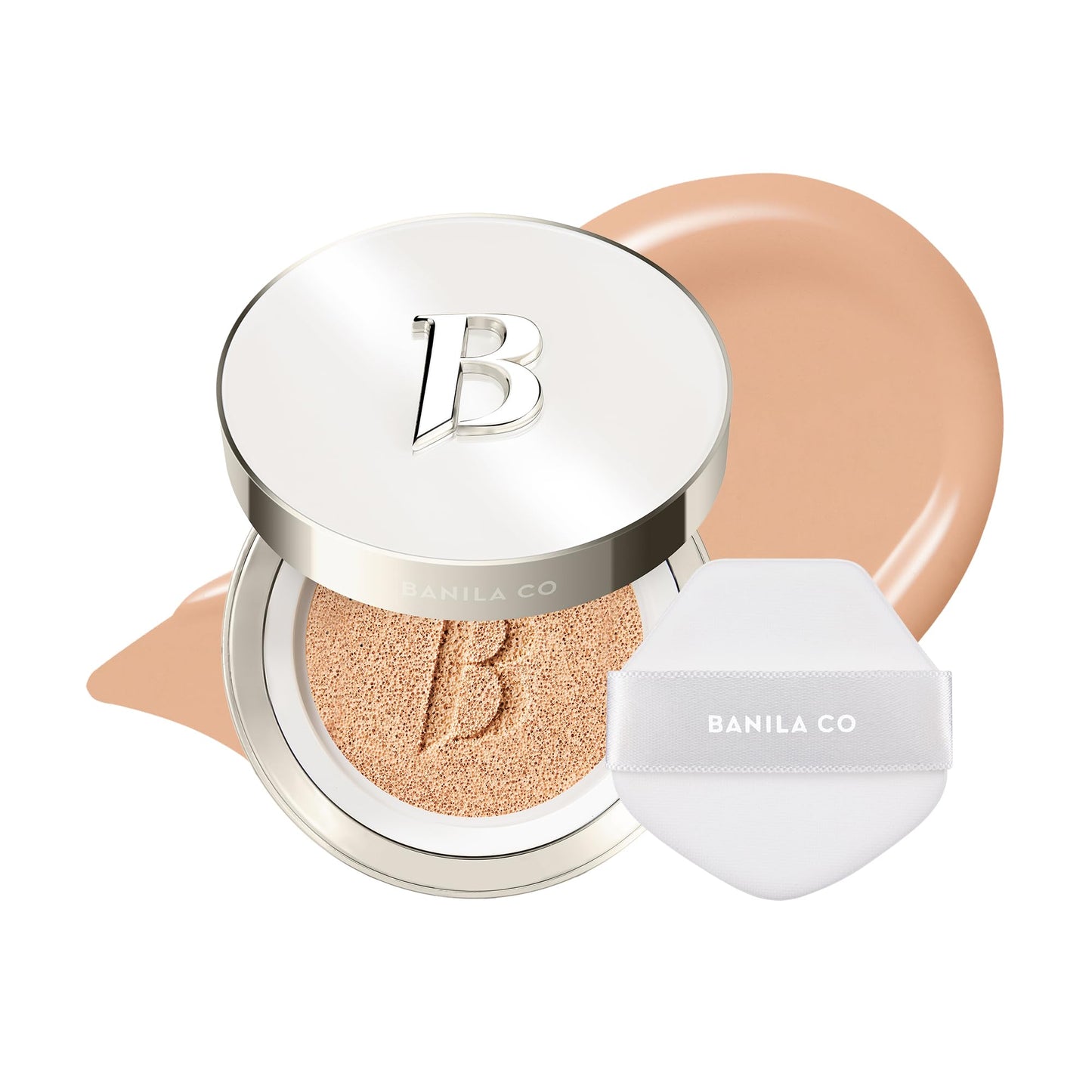 BANILA CO Covericious Ultimate Cover Cushion | Up to 100HR Long-Wear Foundation | 20 Shades for All Skin Tones | Matte & Lightweight Finish | Korean Cushion Foundation (14g / 0.49 oz), 24C SAND