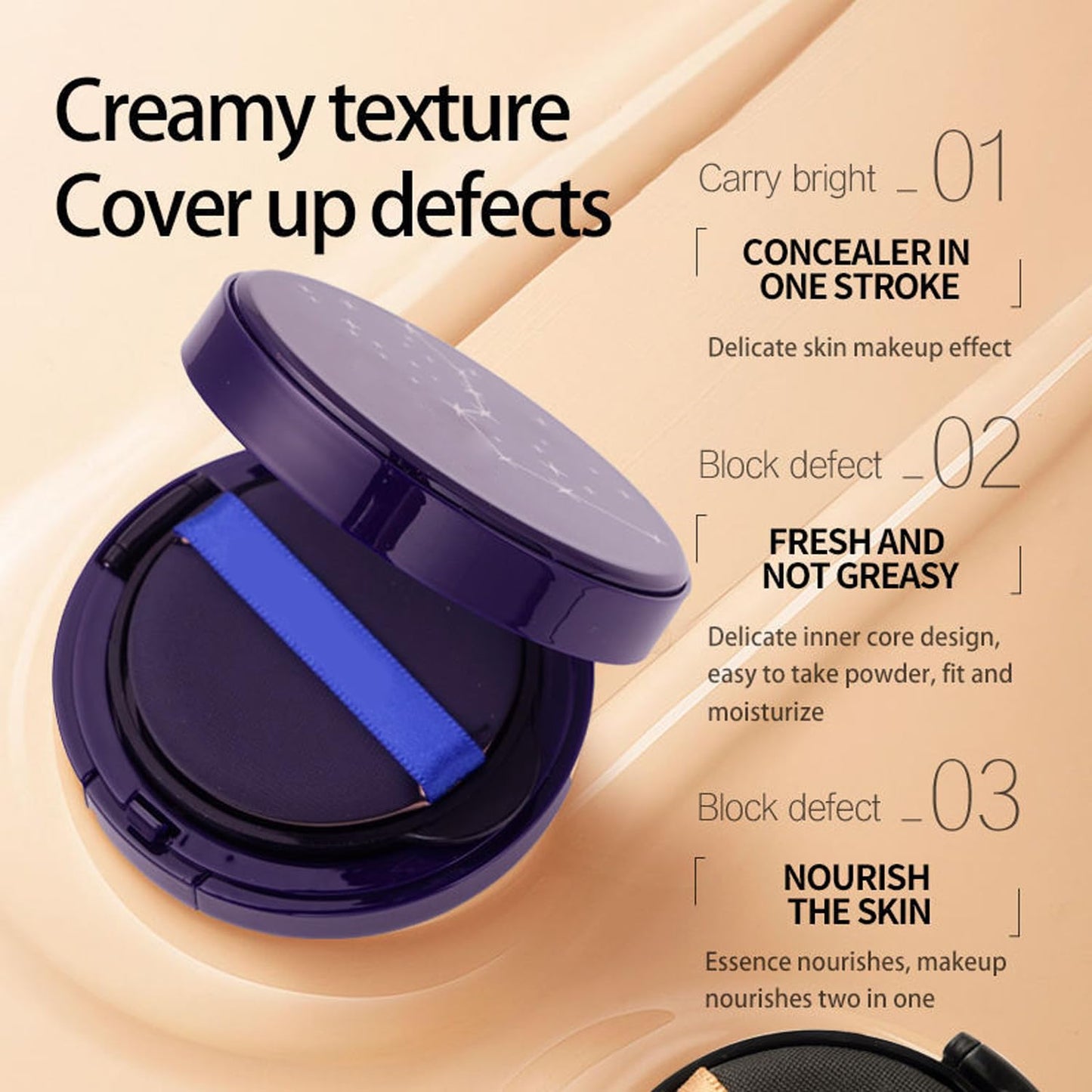 Evanesce Soft Matte Cream Concealer, Evanesce Foundation Long-Lasting Sweat-Proof, Covers Scars, Blemishes, And Tattoos Full Coverage (white+Natural)