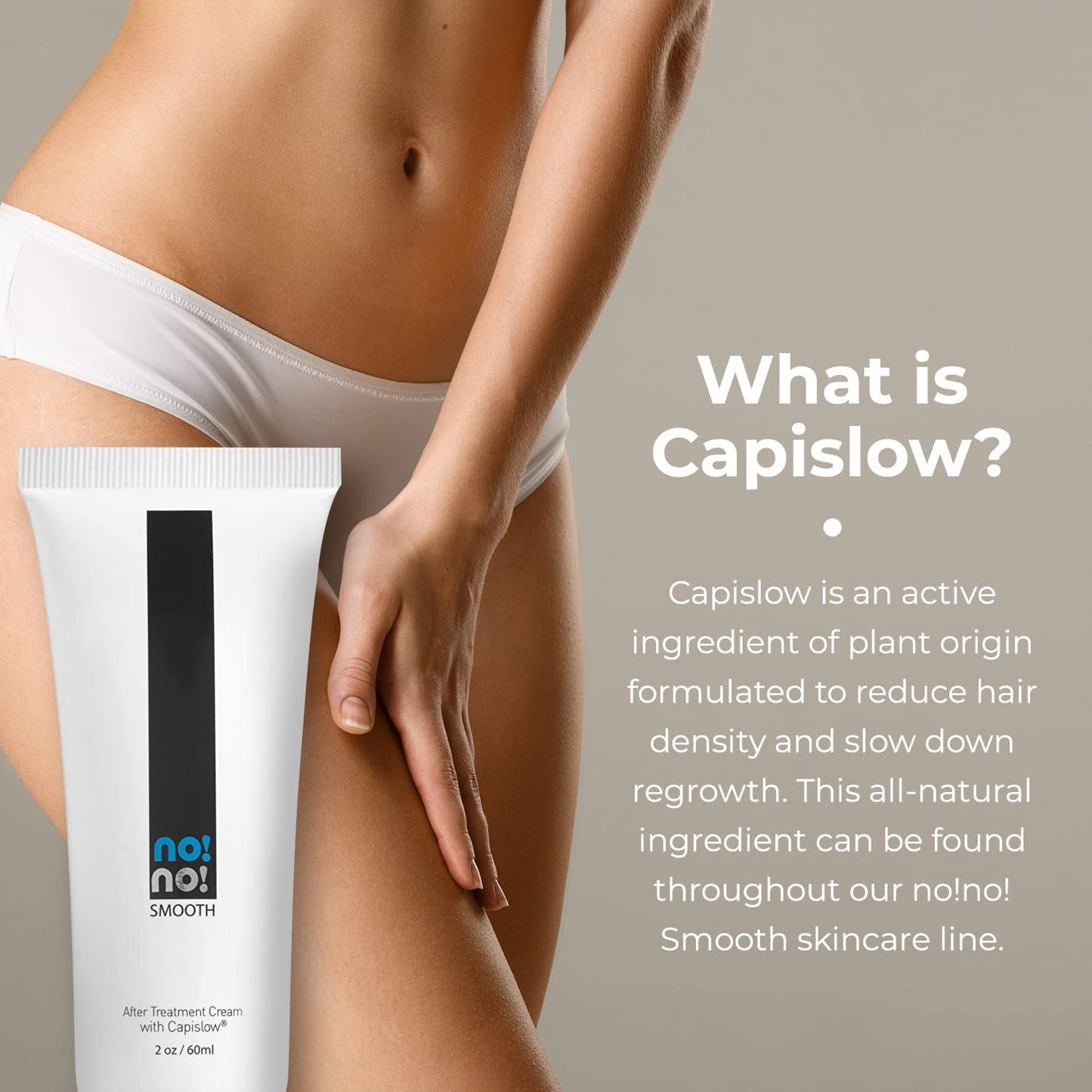 no!no! Smooth After Treatment Lotion - After Shave Lotion for Men and Women - For Face and Body - Slows Hair Regrowth and Repairs Skin