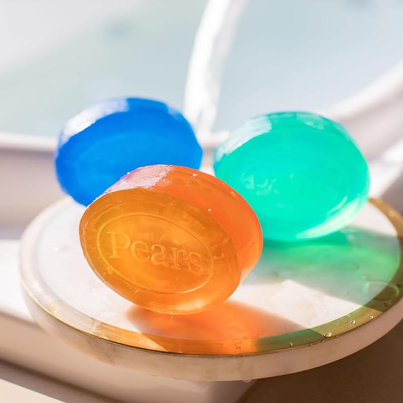 Pears Glycerin Soap Amber 24-Pack 4.4 oz Each – Original Transparent Soap Variation