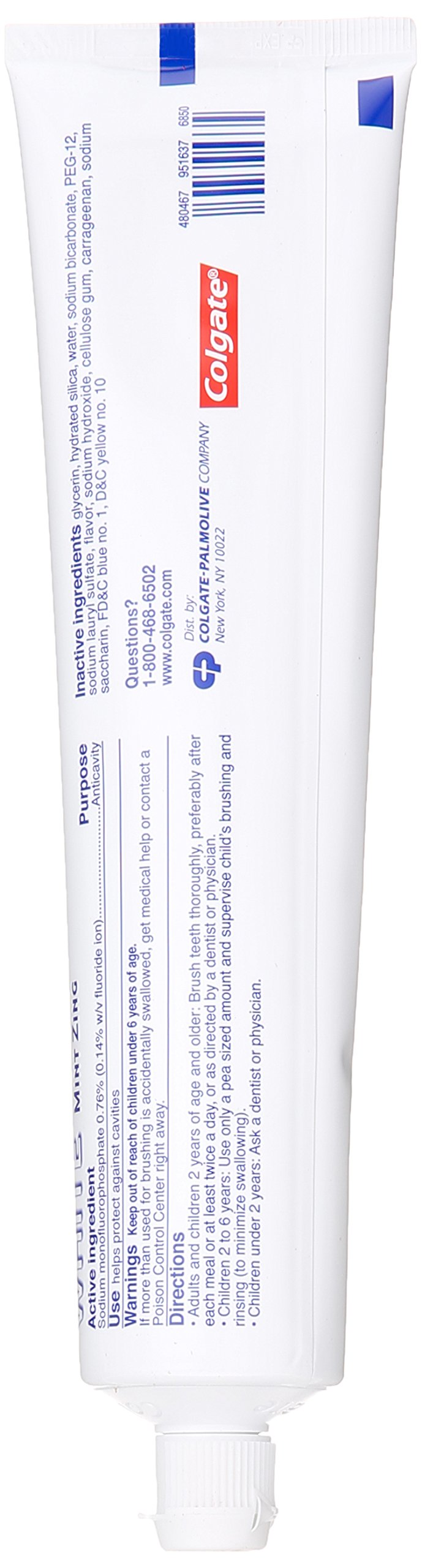 Colgate Sparkling White Mint 8 Oz Toothpaste - Pack of 6