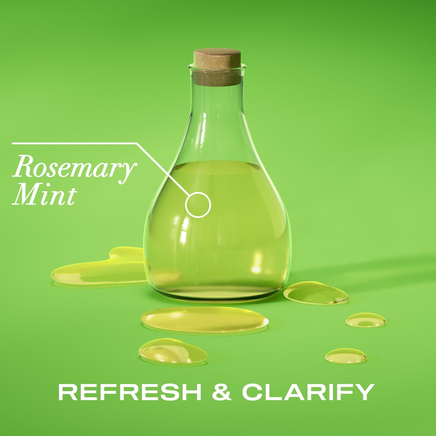 OGX Extra Strength Refreshing Scalp + Rosemary Mint Dry Scalp Treatment, Refreshing Scalp Treatment to Help Remove Buildup, Minty Leave-In Treatment for Shiny Hair, 4 fl. oz