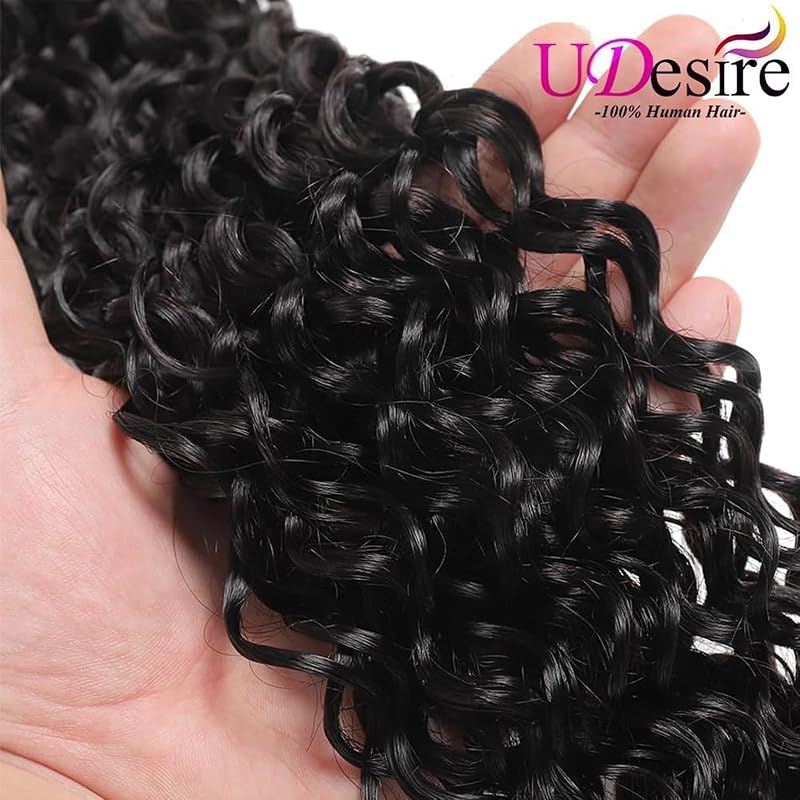 Brazilian Water Wave Hair Bundles 10-26in 100g 1B# Natural Black 100% Human Virgin