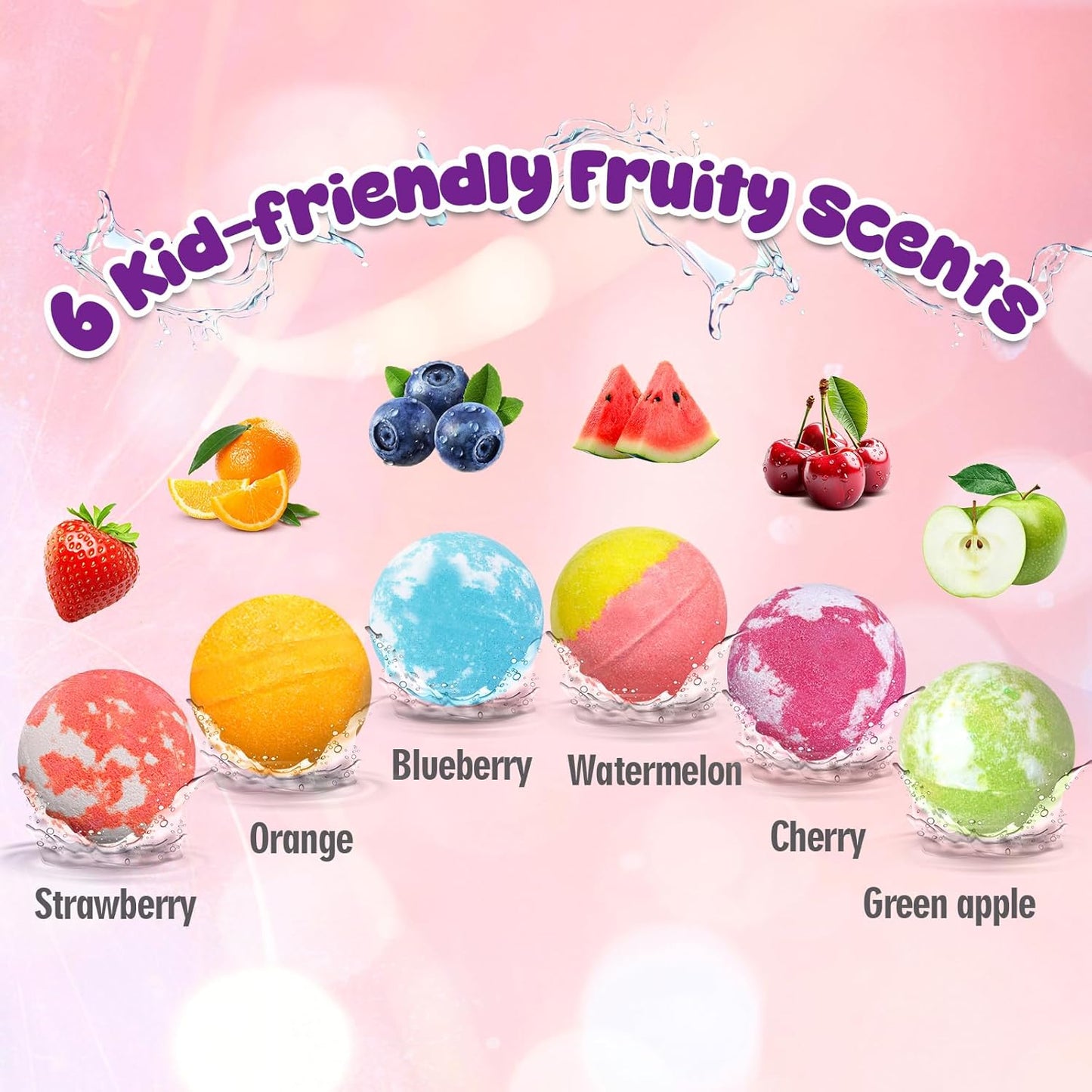 Unicorn Bath Bombs for Kids with Surprise Toys - Handmade Bubble Fizzies Gifts for Girls Ages 3-8