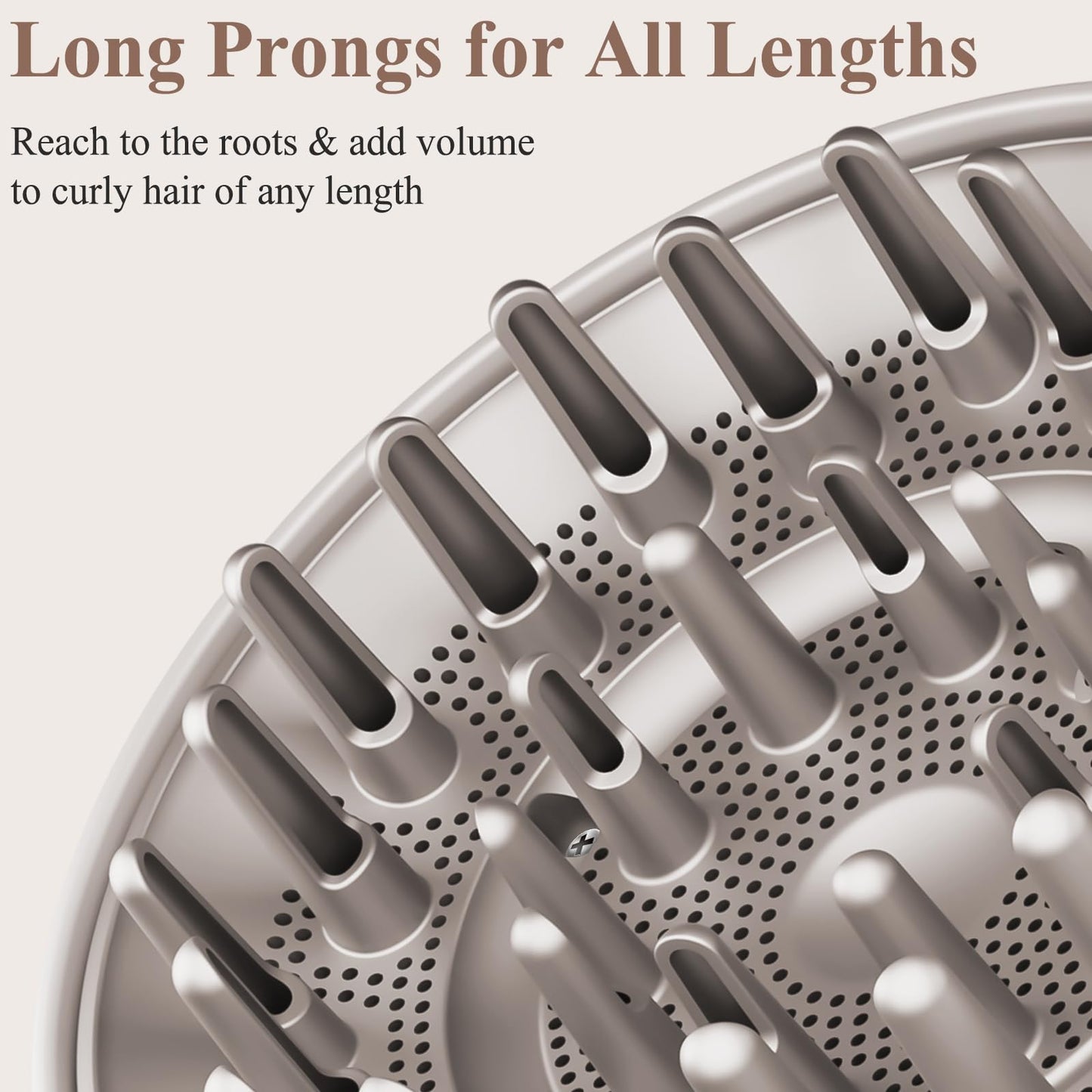 Chivixe Large Diffuser Attachment Compatible with Shark FlexStyle, Upgraded Bigger Diffuser Nozzle for Dryer Faster and Define Wavy, Curly, Coily Hair