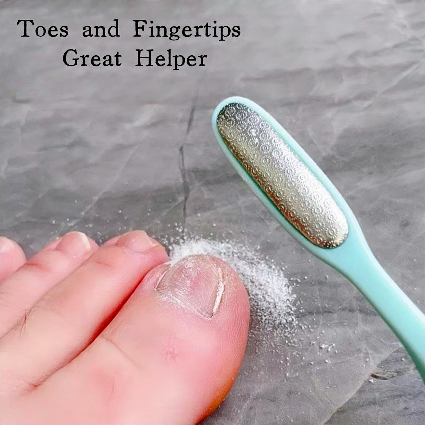 KINTEGOOD Precision Callus Remover & Bunion Scrubber for Toe Gaps, Hard Skin, and Corns – Mini Foot File Exfoliator with Compact Design for Pedicures and Sensitive Areas