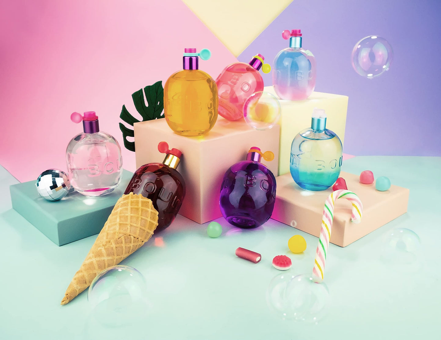 Jeanne Arthes - Boum Rainbow Eau De Parfum - Spray Perfume for Women - Fruity Floral Scent - Notes of Melon and Grapefruit - Made in France - 3.38 fl.oz