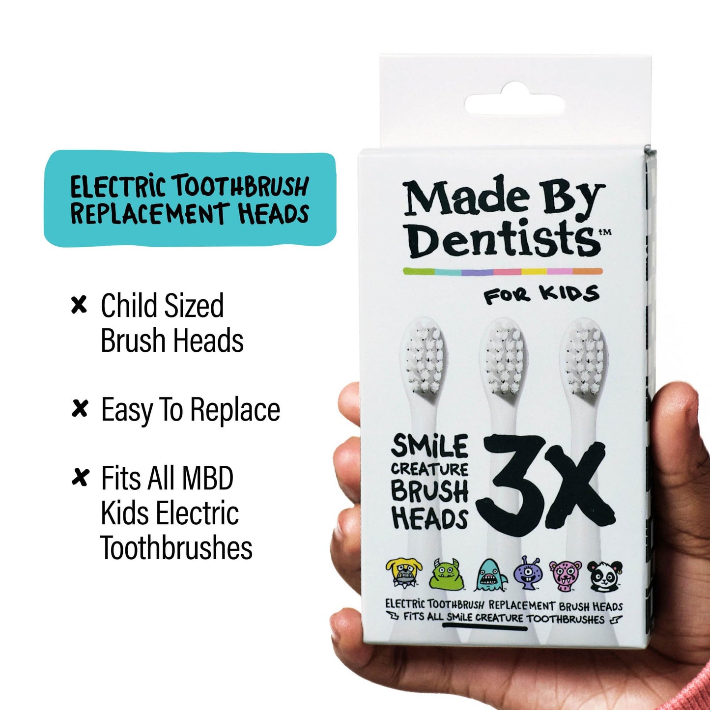 Made by Dentists Kids Electric Toothbrush - Rechargeable Vibrating Toothbrush with Timer, Includes 6 Replacement Heads, Gently Cleans Little Teeth, for Girls and Boys, Kids & Toddlers Age 2+, Shark