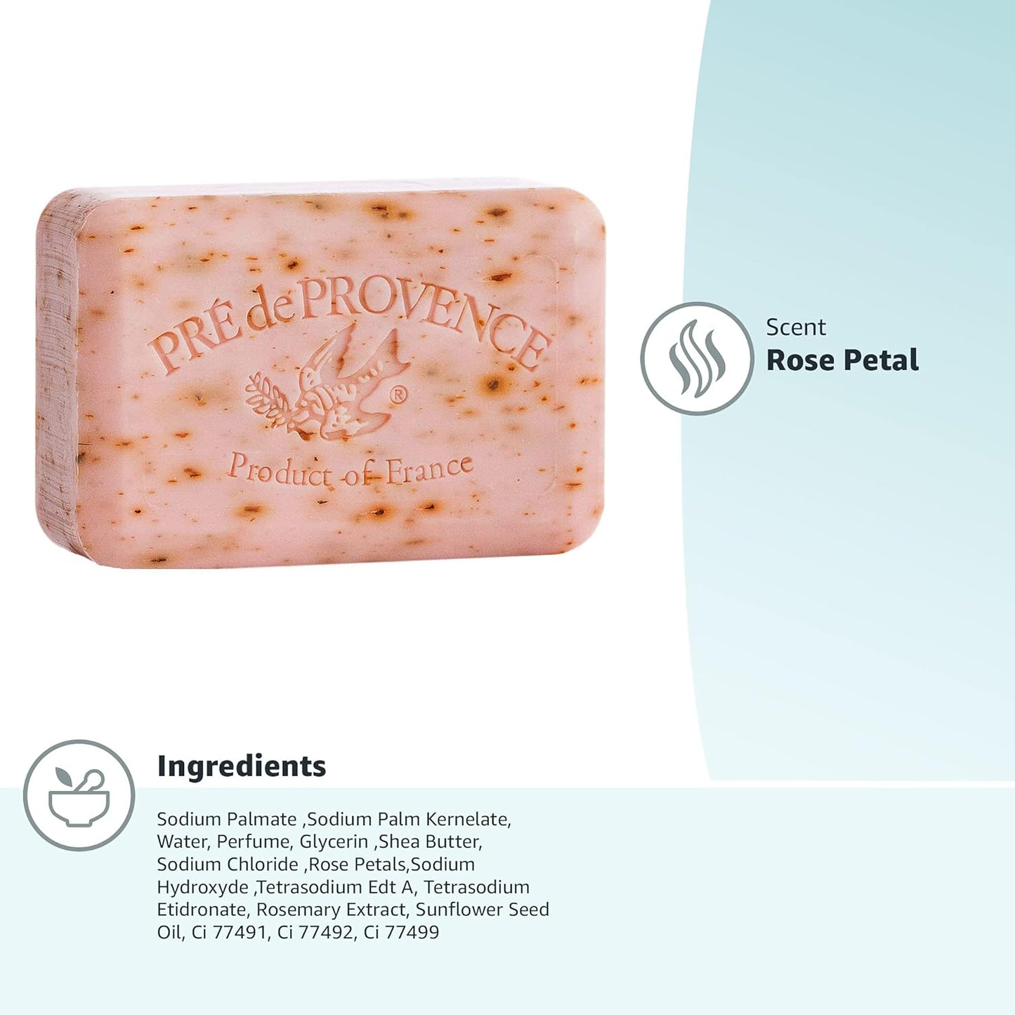 Pre de Provence Starflower Soap Bar - Organic Shea Butter, Quad Milled, 8.8 oz Natural French Skincare