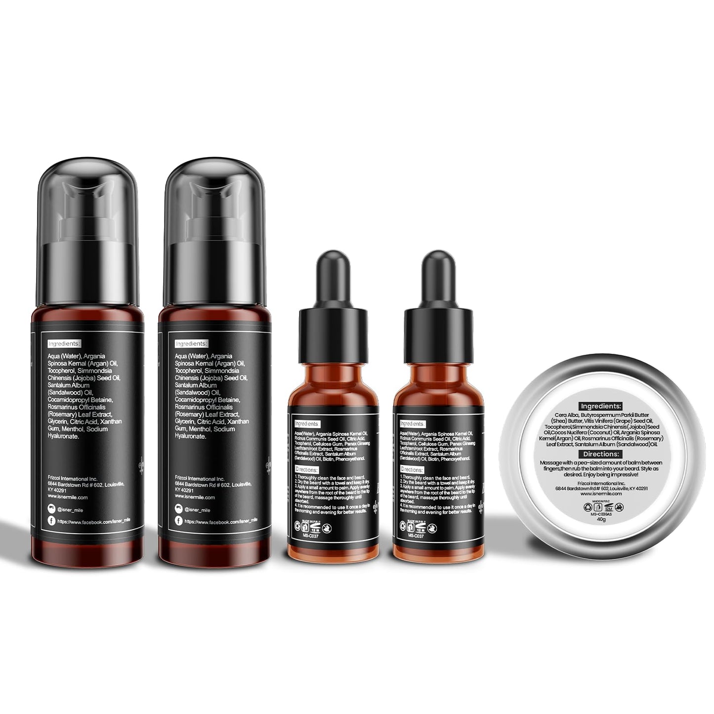 Comfy Mate Beard Kit for Men Grooming and Care: with Beard Shampoo & Conditioner Oil and Balm Brush Comb Scissors, Father's Day - Christmas - Birthday Gifts for Men Stocking Stuffers for Him Husband