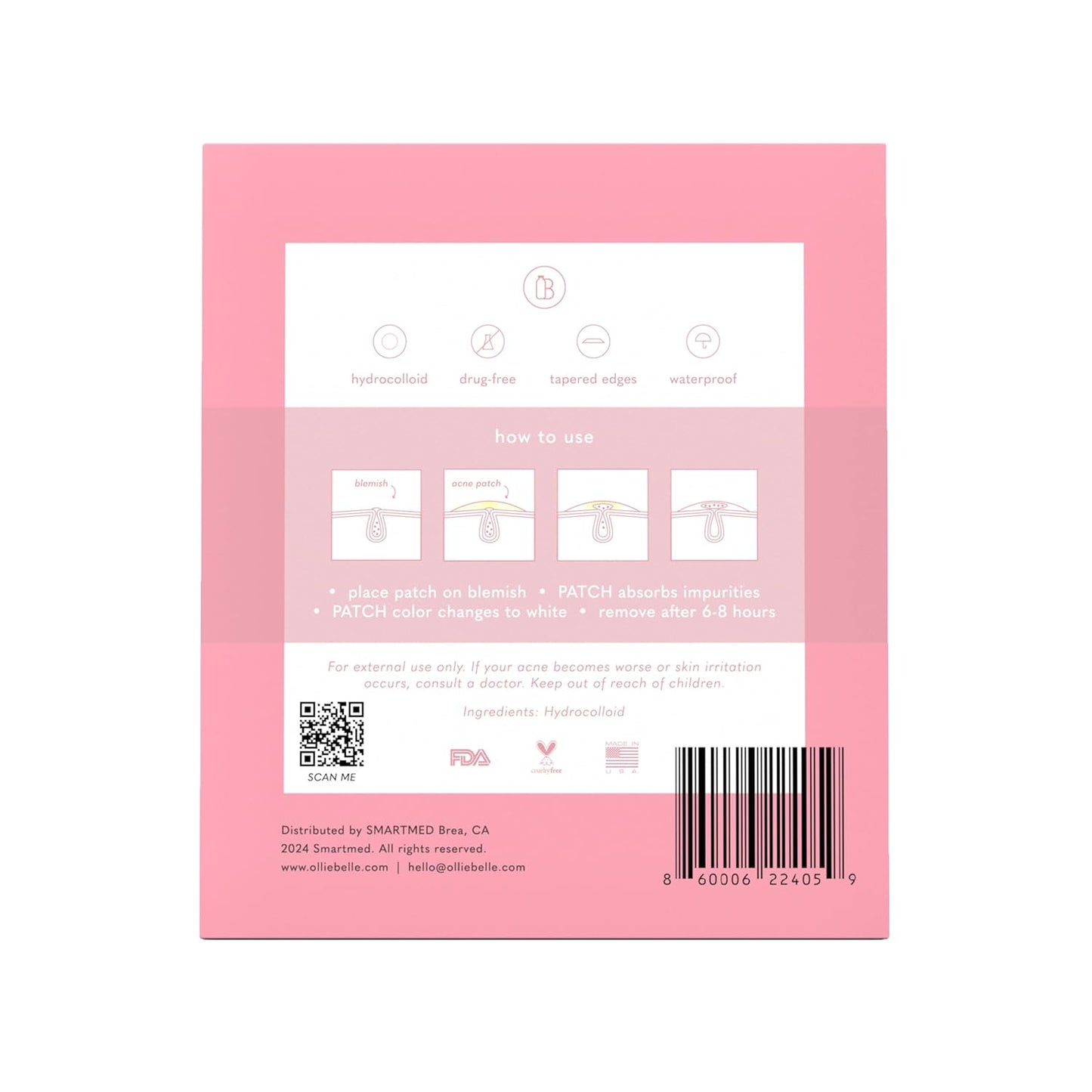 Hydrocolloid Acne Treatment Dots (120 Count) | Clear Waterproof Blemish Patches